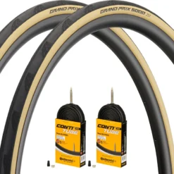 Continental Grand Prix 5000 28" Faltreifen 2er-Set + Race Schläuche 28 -Schwalbe Verkäufe 398903